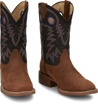 Justin Mens Shane Square Toe Boots