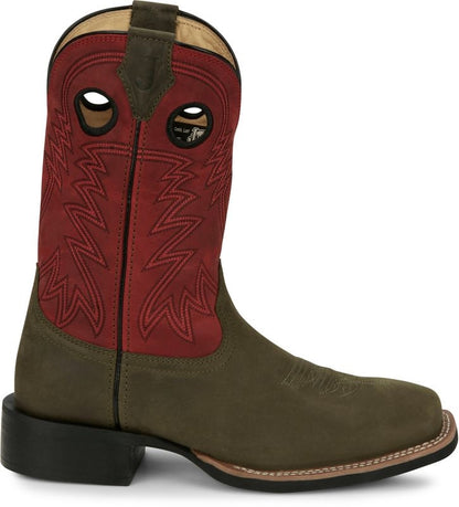 Justin Mens Shane Square Toe Boots