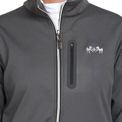 Equine Couture Ladies Cropped Jacket MD Charcoal