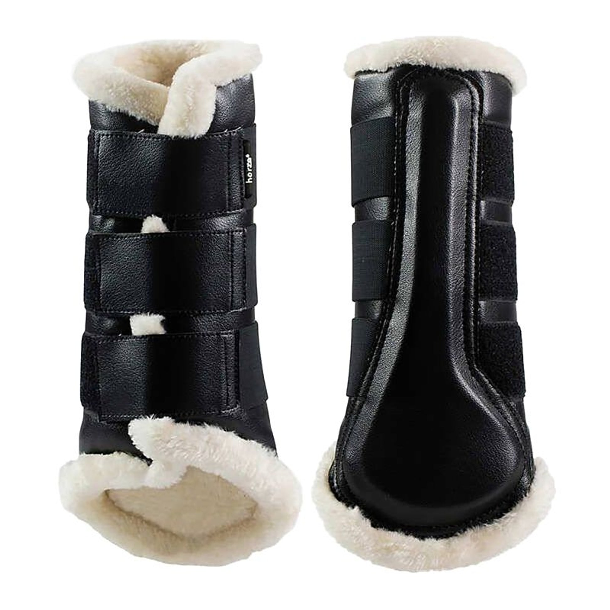 Horze Wilton Faux Fur Brushing Boots