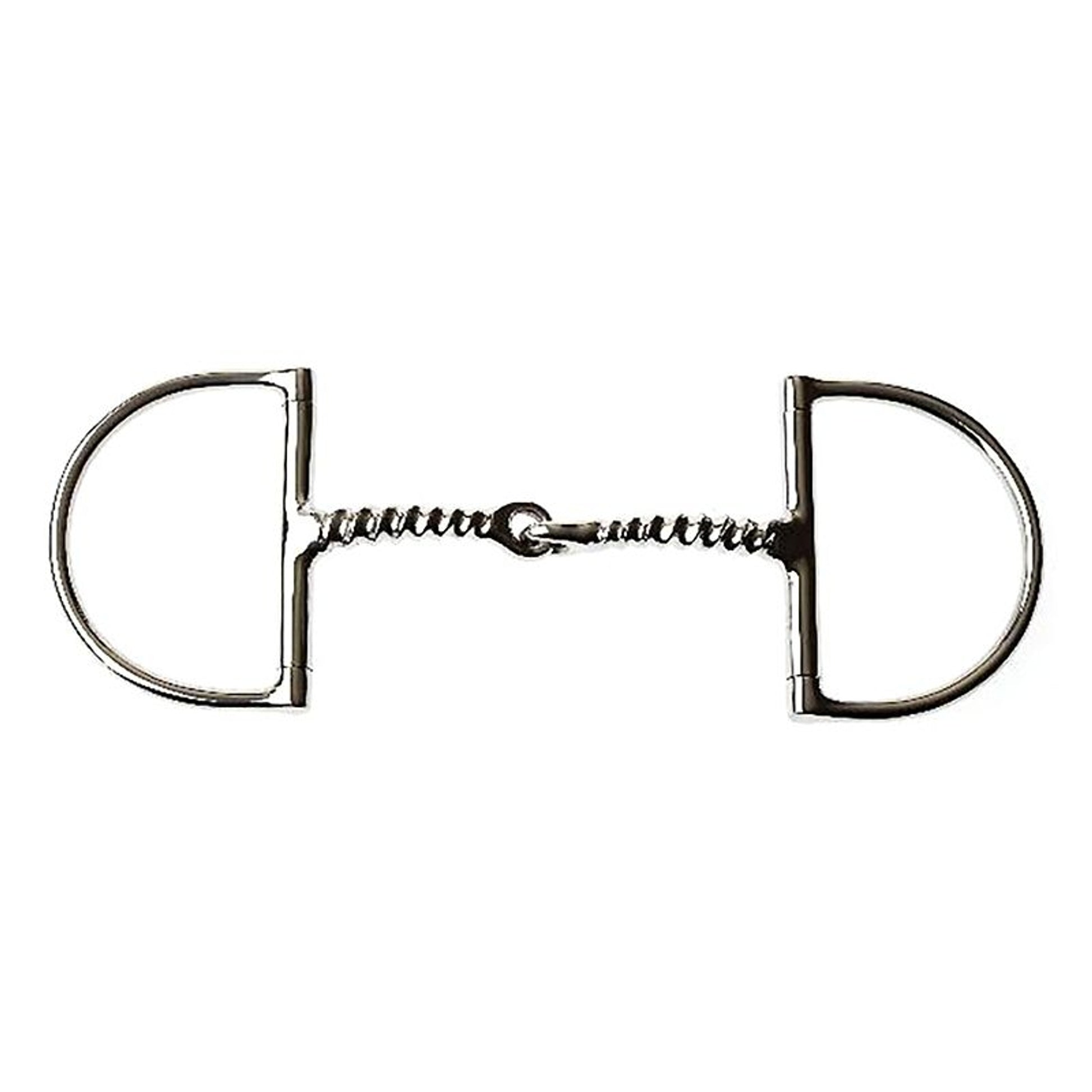 Korsteel Corkscrew Mouth Dee Ring Snaffle Bit