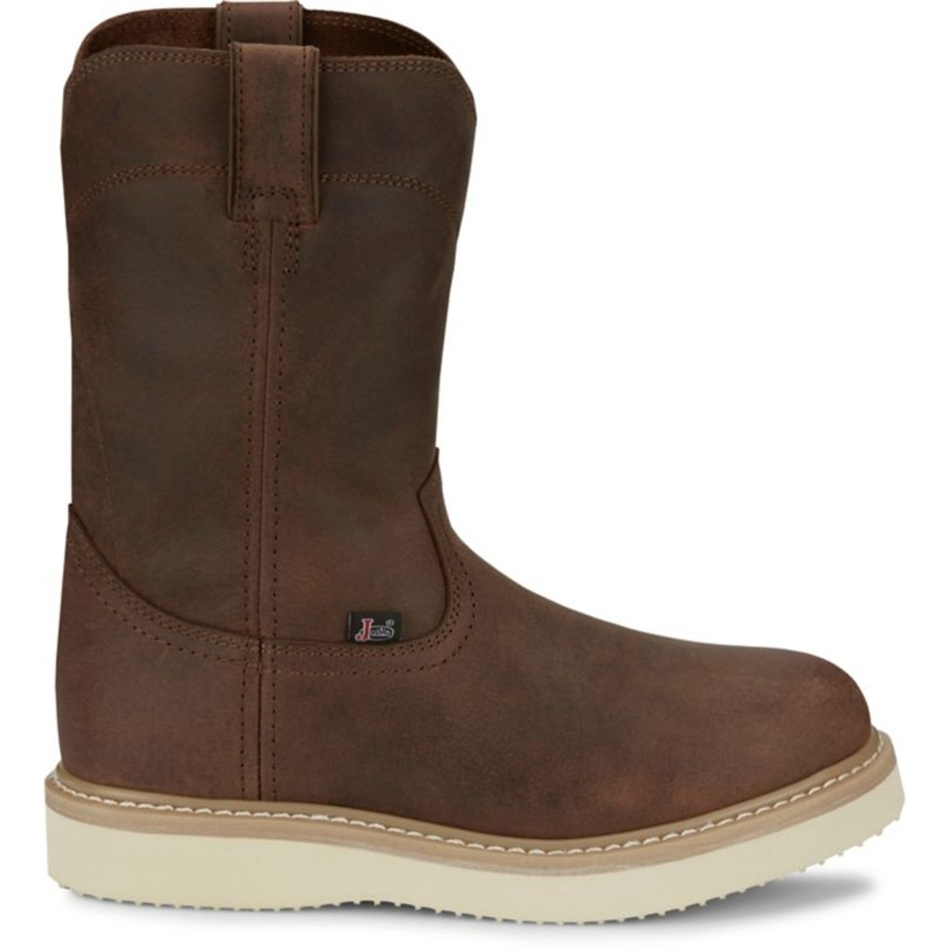 Justin Mens Ram Round Toe Boots