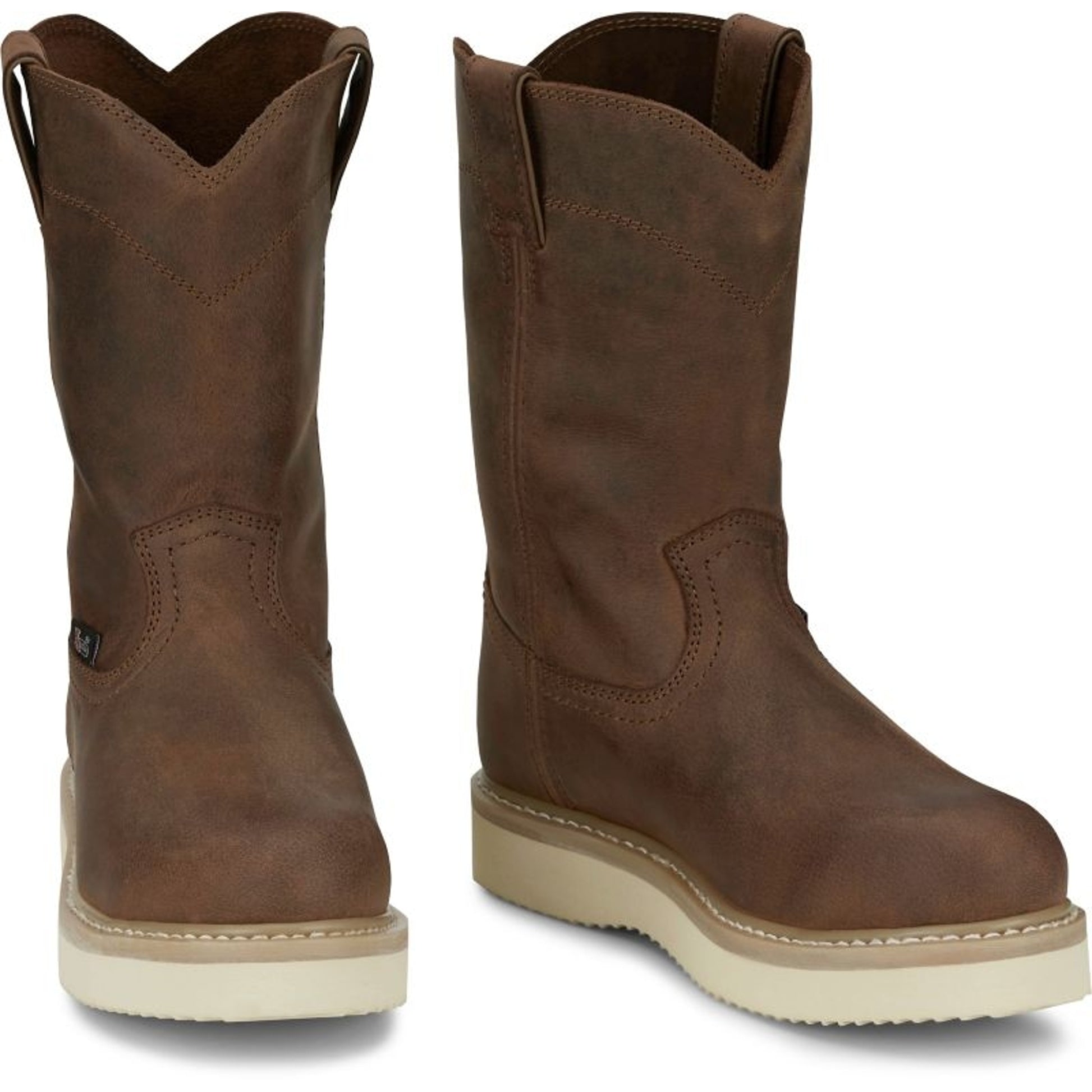 Justin Mens Ram Rnd Toe ST Boots