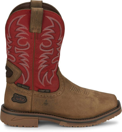 Justin Mens Broncy Composite Toe Boot