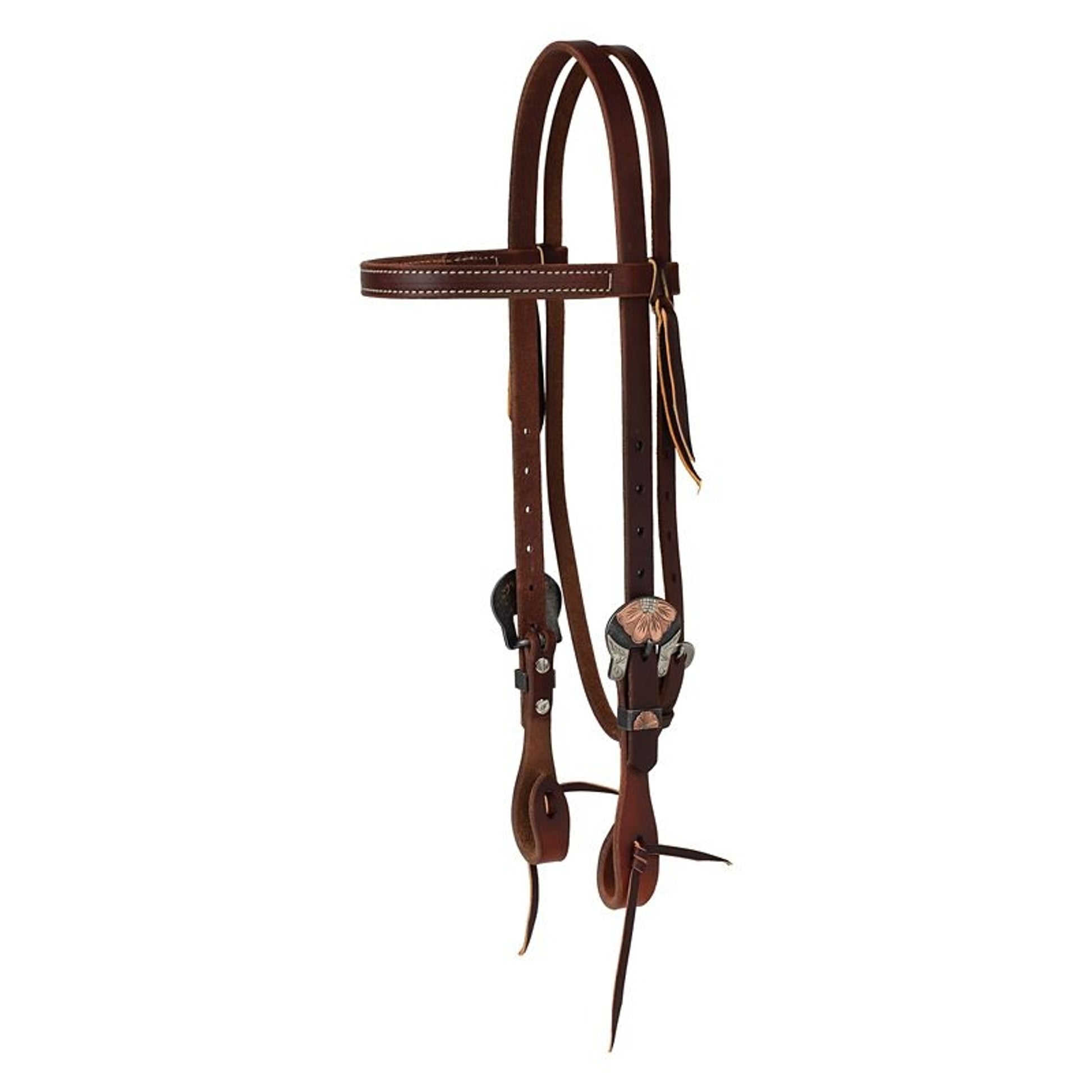 Weaver Flower Straight Browband Headstall
