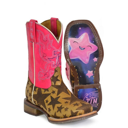 Tin Haul Childs Starring Me Sq Toe Boots