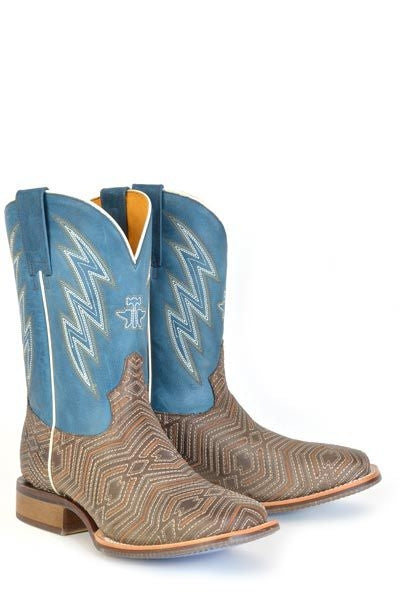 Tin Haul Mens Retro Rodeo Sole Boots