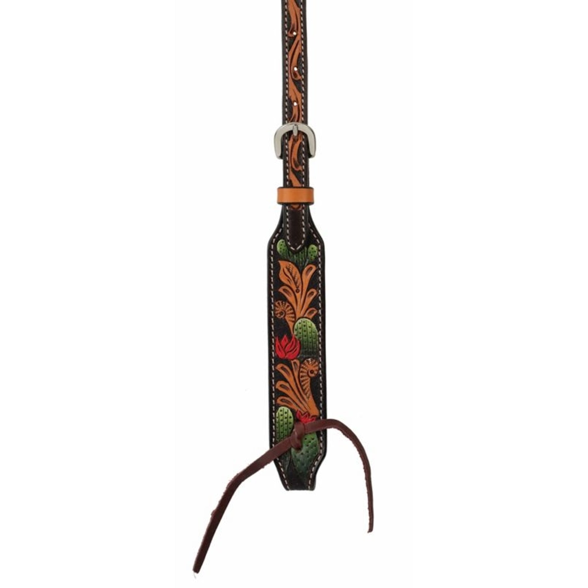 Weaver Cactus Tooled Brow Band