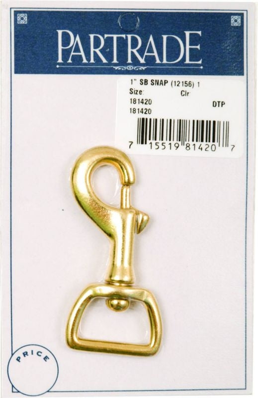 Metalab 1In Solid Brass Snap 1 Per Pack