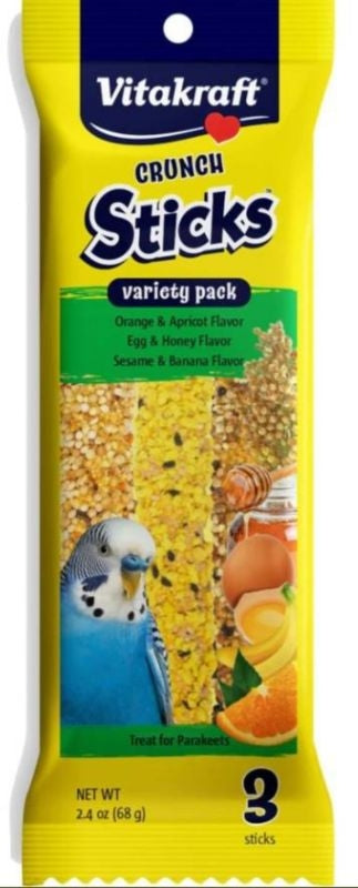 Crunch Sticks Variety Pack Parakeet 3 Pack