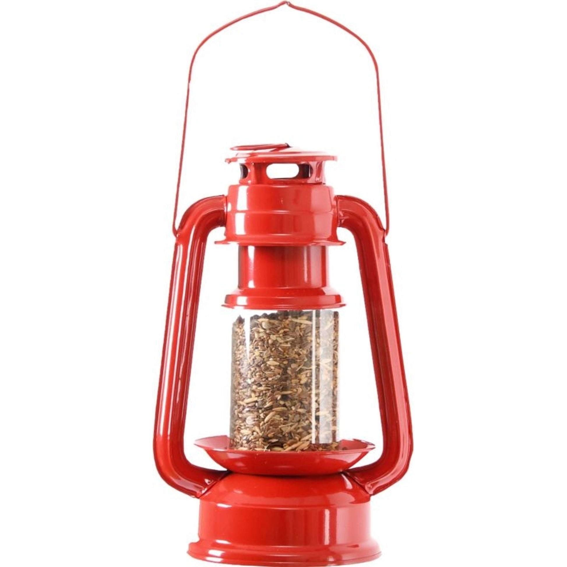 Esschert Design Lantern Bird Feeder Red