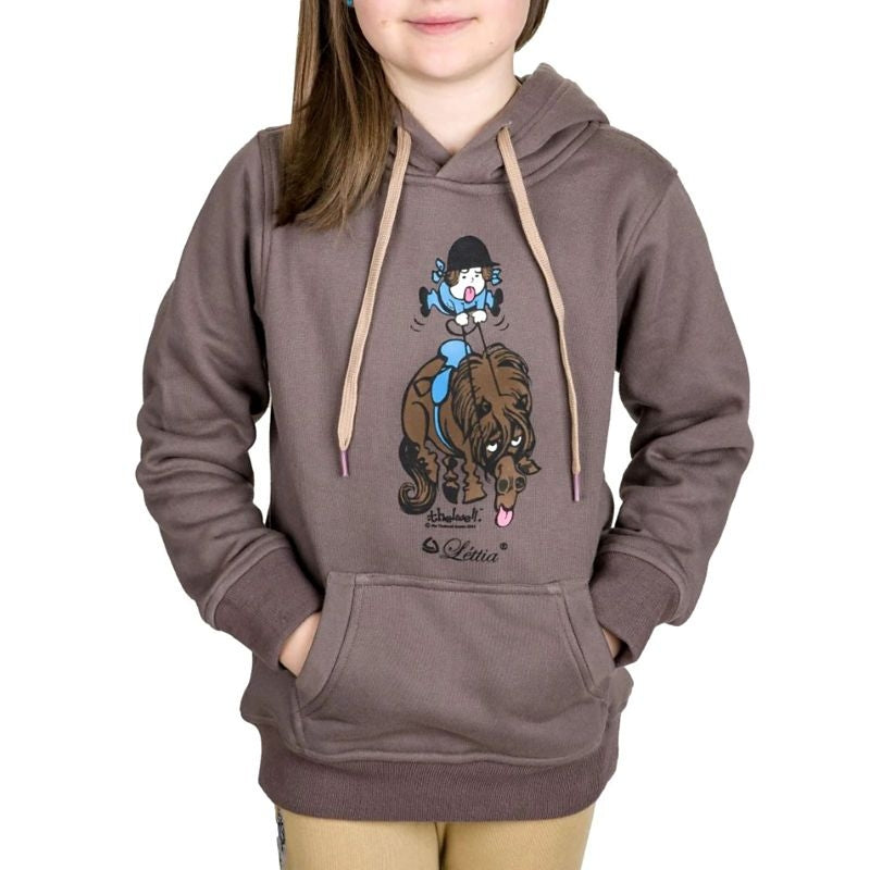 Thelwell Childrens Tongue Hoodie Gray Small