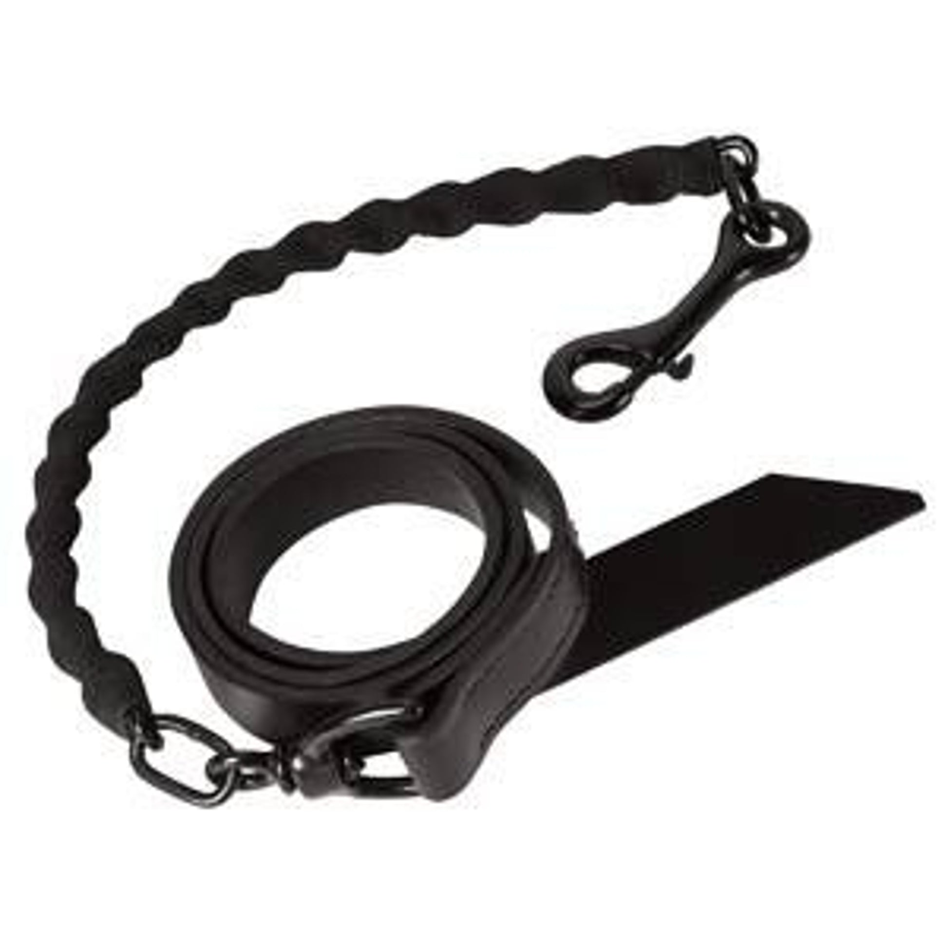 Brahma Webb Covered Chain Cattle Lead Brown