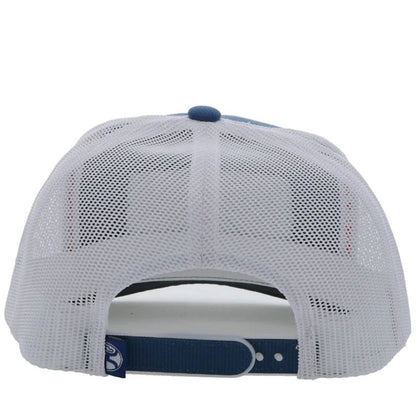 Hooey Loop 5 Panel Trucker Hat Blue/White