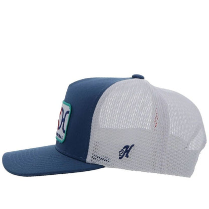 Hooey Loop 5 Panel Trucker Hat Blue/White