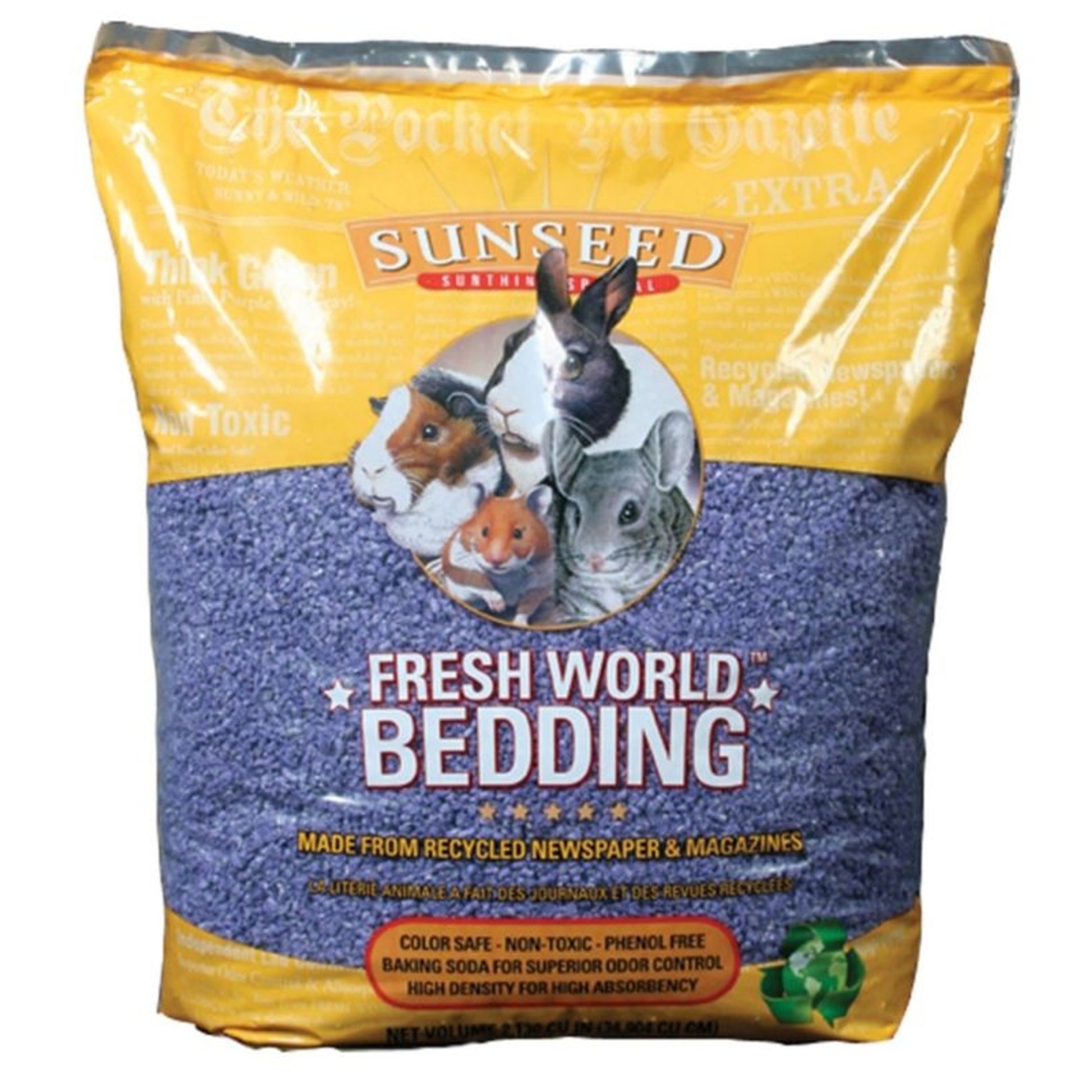 Sunseed Fresh World Bedding 975 Cubic Inch Purple