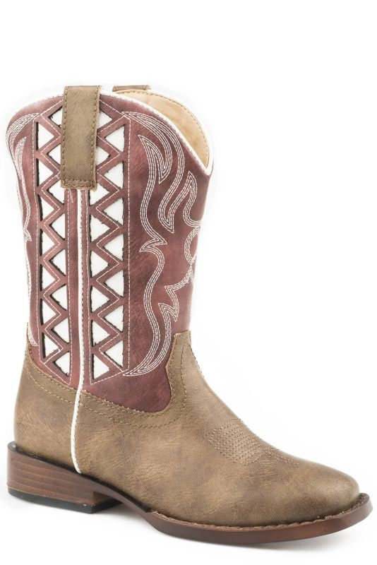 Roper Kids Askook Square Toe Fashion Boots