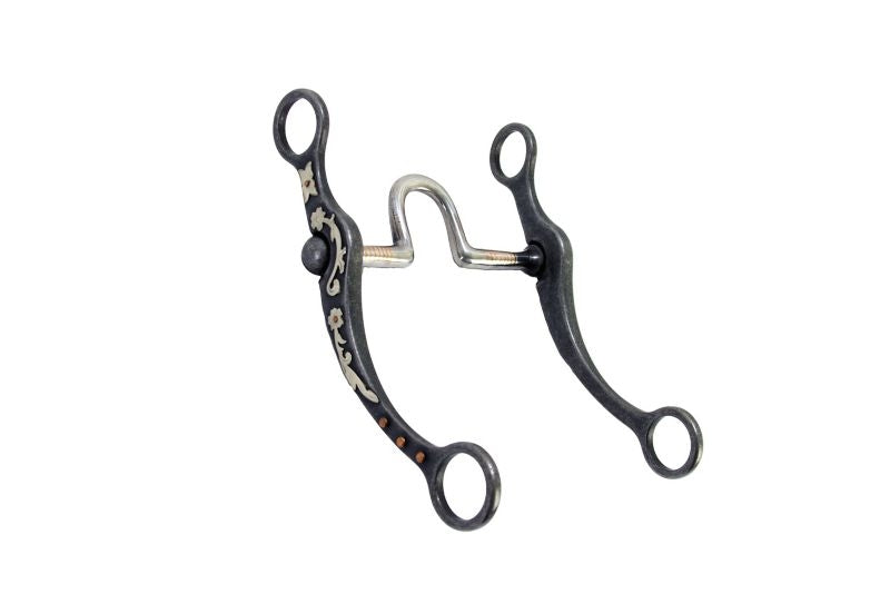 Aged Steel Hi-Port Bit With Floral Trim Bit