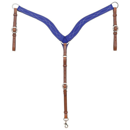 Circle Y Marfa Lights Suede Breast Collar
