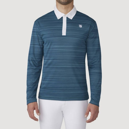 Romfh Mens Ombre LS Polo Shirt
