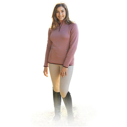 Ovation Ladies 1/2 Zip Riding Fleece