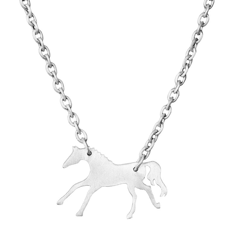 AWST Lila Galloping Horse Necklace