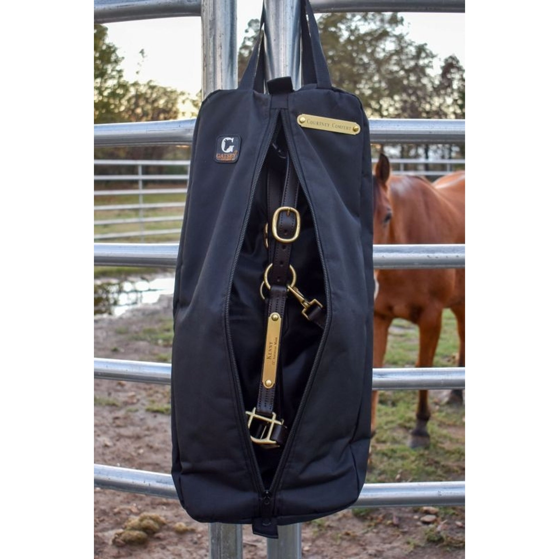 Gatsby Personalized Nylon Padded Bridle Halter