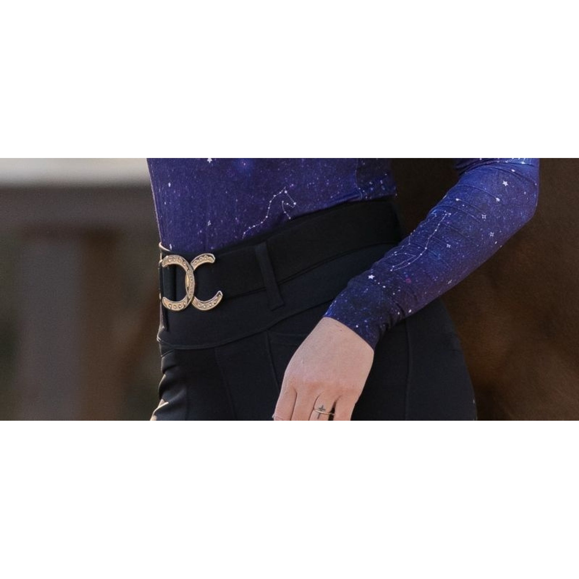 Dapplebay Horse Shoe Elastic Belt