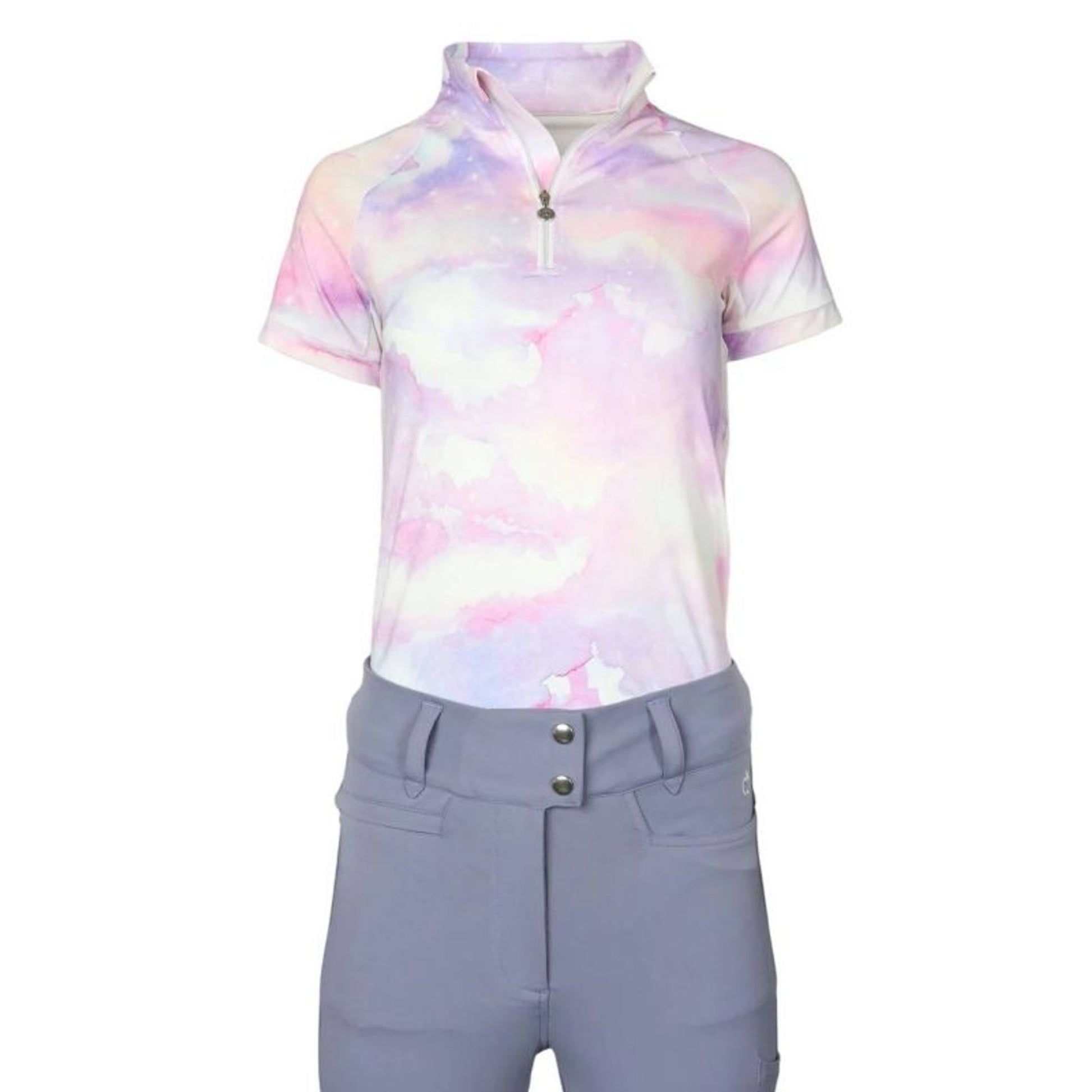 Dapplebay Ladies 1/4 Zip Top SS