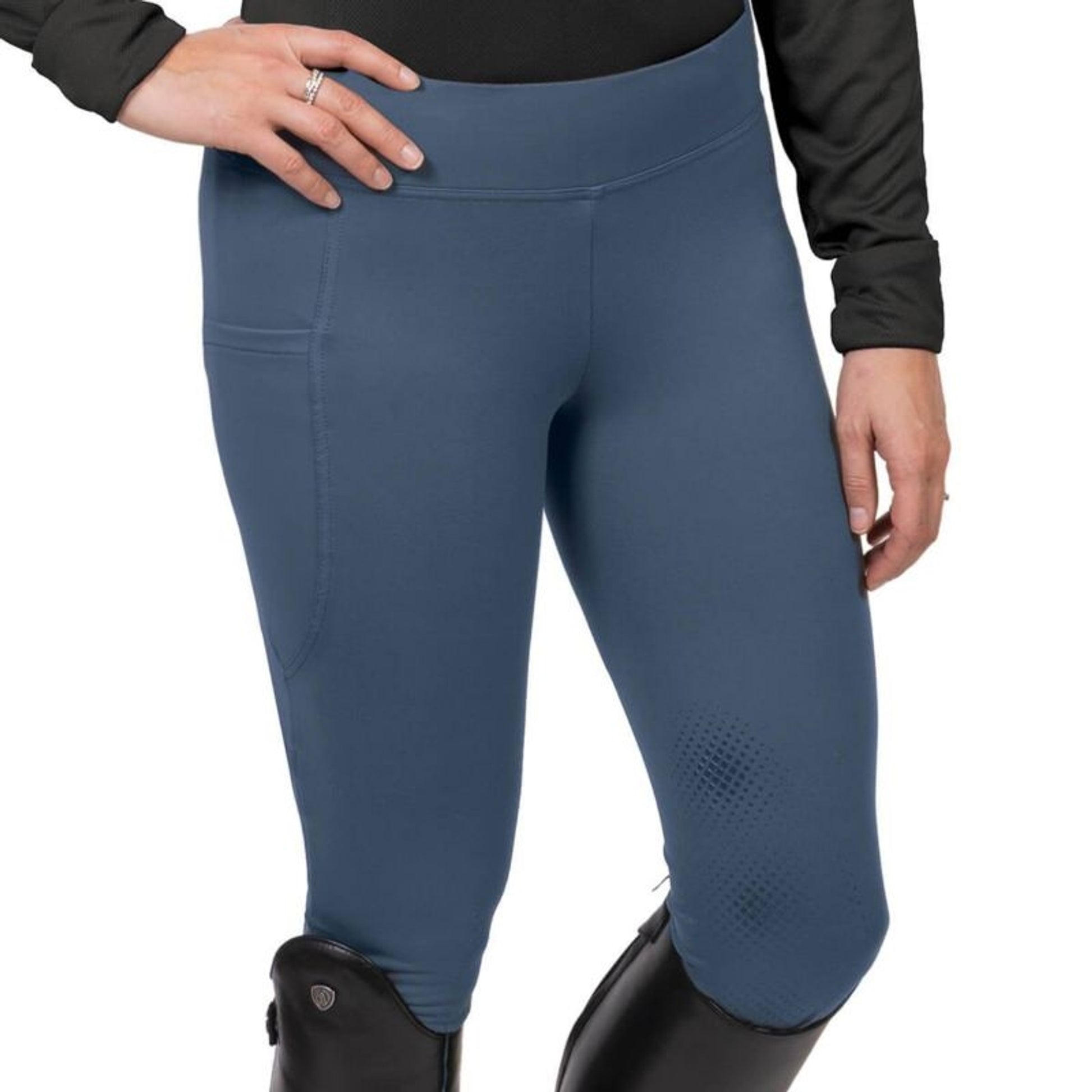 Ovation Ladies Signature Knee Patch Tight XL Black