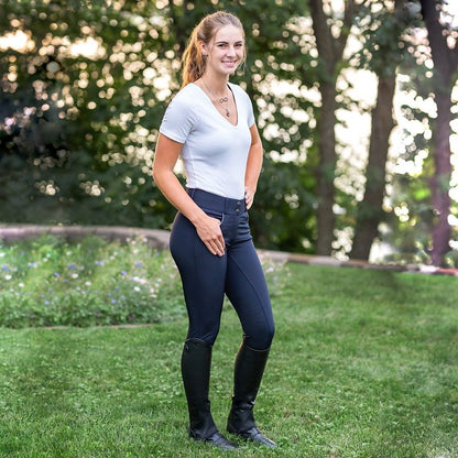 OEQ Kelly Mid-Rise Knee Patch Breech