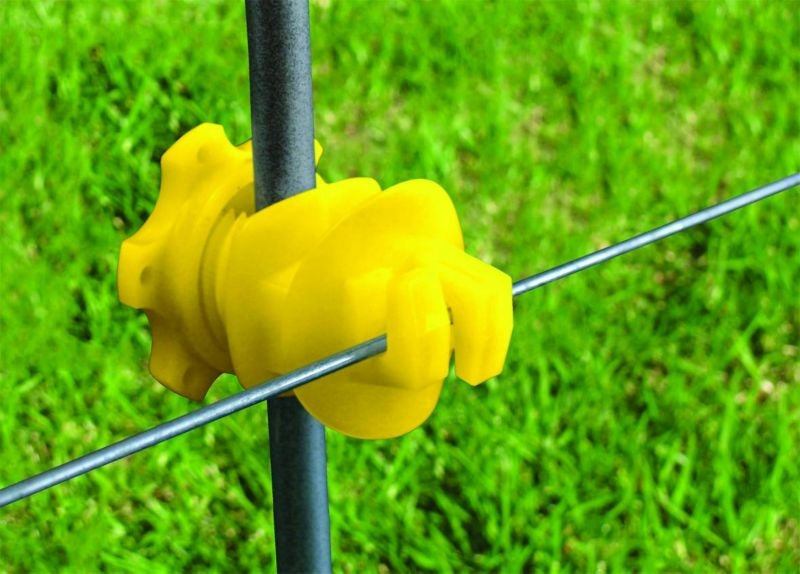 Rod Post Insulator - Yellow