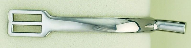 Centaur Stainless Steel Pow Flat Side SpurBk/Wh