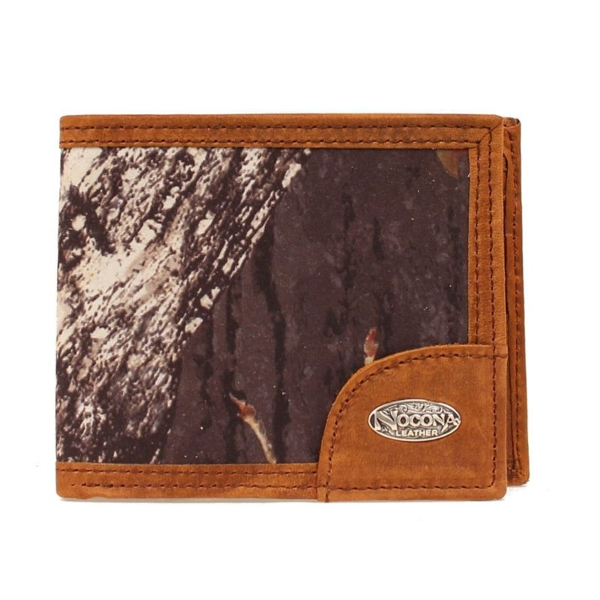 Nocona Slim Bi-Fold Camo And Logo Concho Wallet