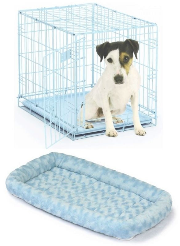 I-Crate Single Door With Matching Pet Bed 24x18x19