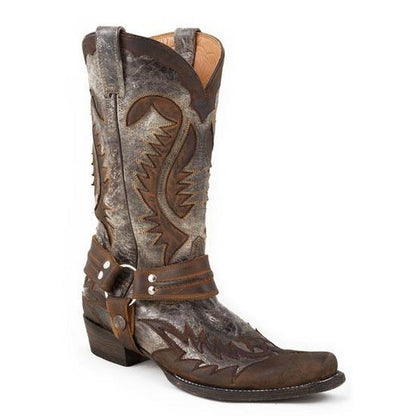 Stetson Mens Outlaw Snip Toe Boots