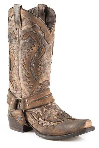 Stetson Mens Outlaw Snip Toe Boots