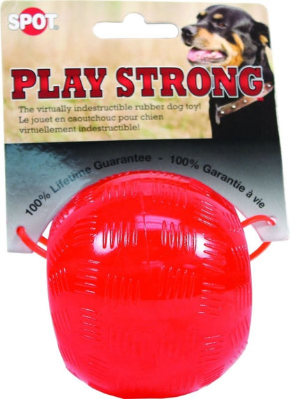 Spot Play Strong Rubber Ball Dog Toy Small Red