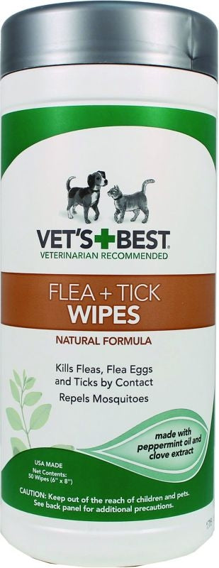 Vets Best Natural Flea/Tick Pet Wipes