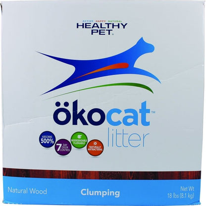 Okocat Natural Wood Clumping Cat Litter
