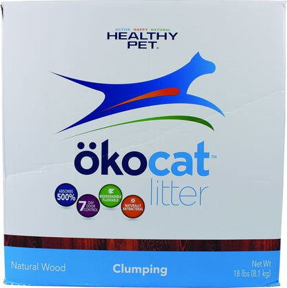Okocat Natural Wood Clumping Cat Litter