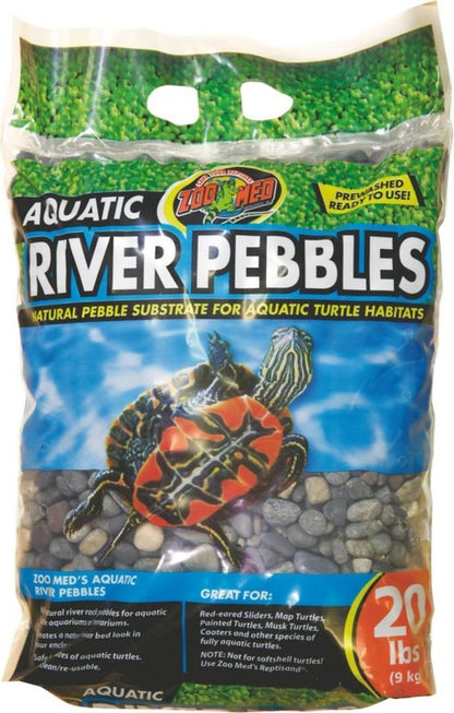 Zoo Med Aquatic River Pebbles 10 Lb