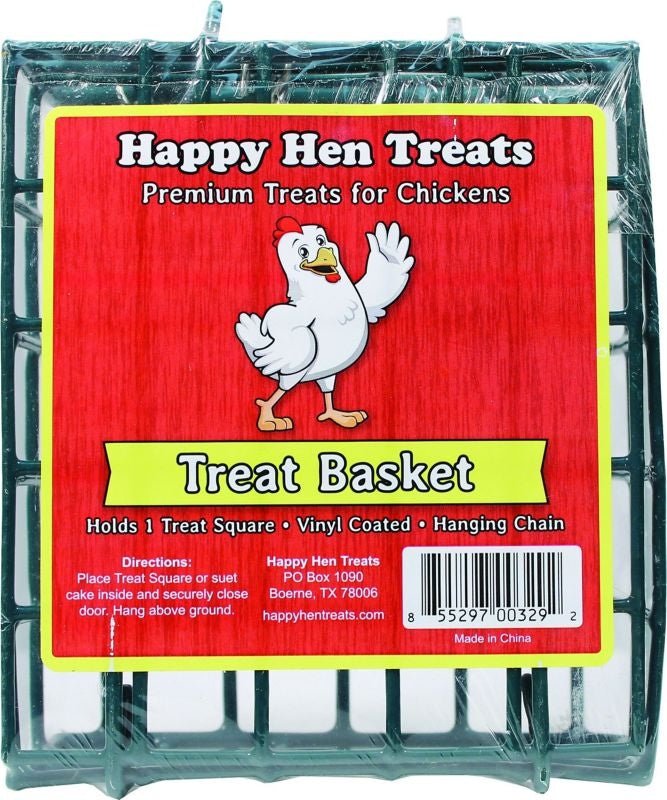 Happy Hen Treats Treat Basket 5 x 1.9 x 5 Dk Green