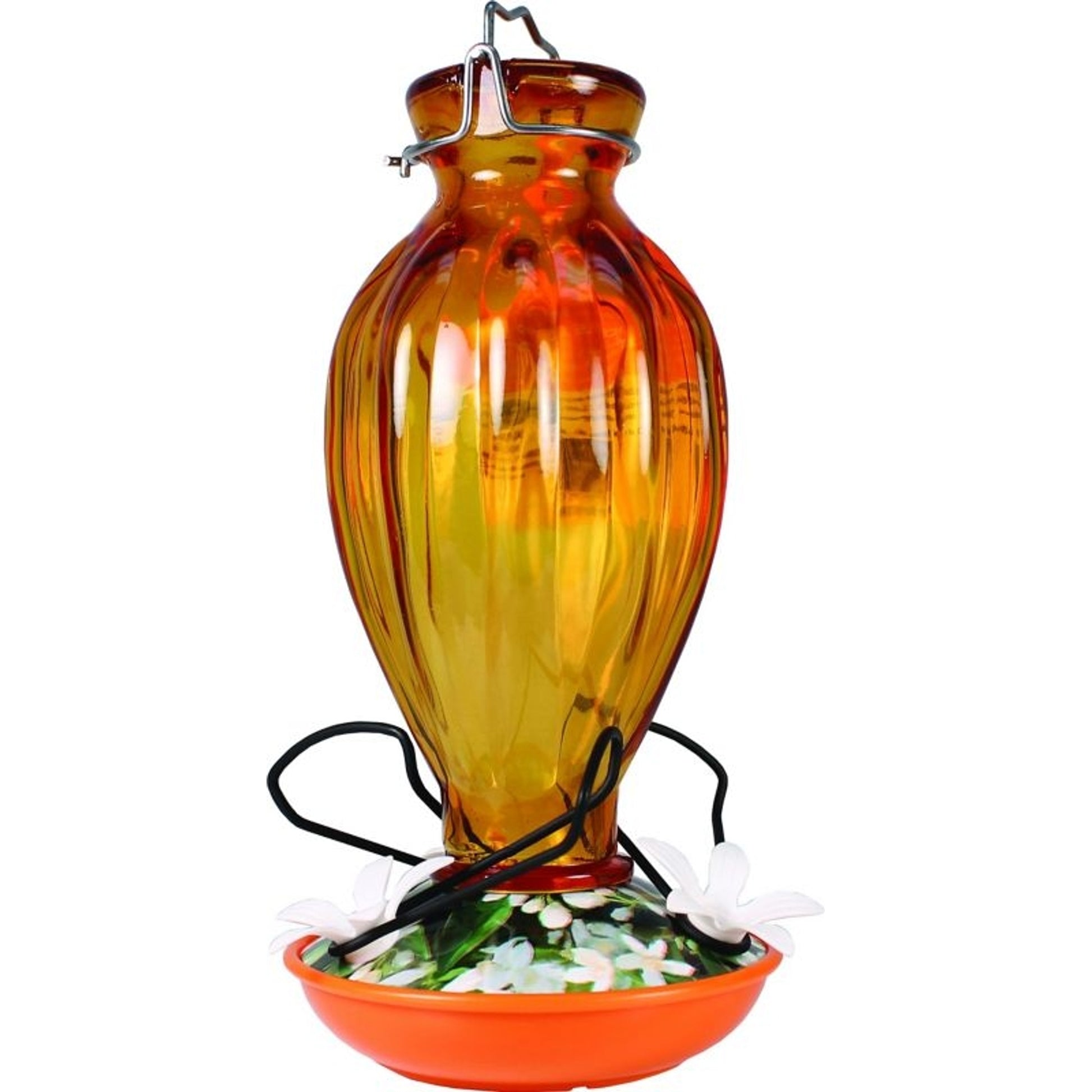 Audubon Decorative Glass Oriole Feeder 20oz Orange
