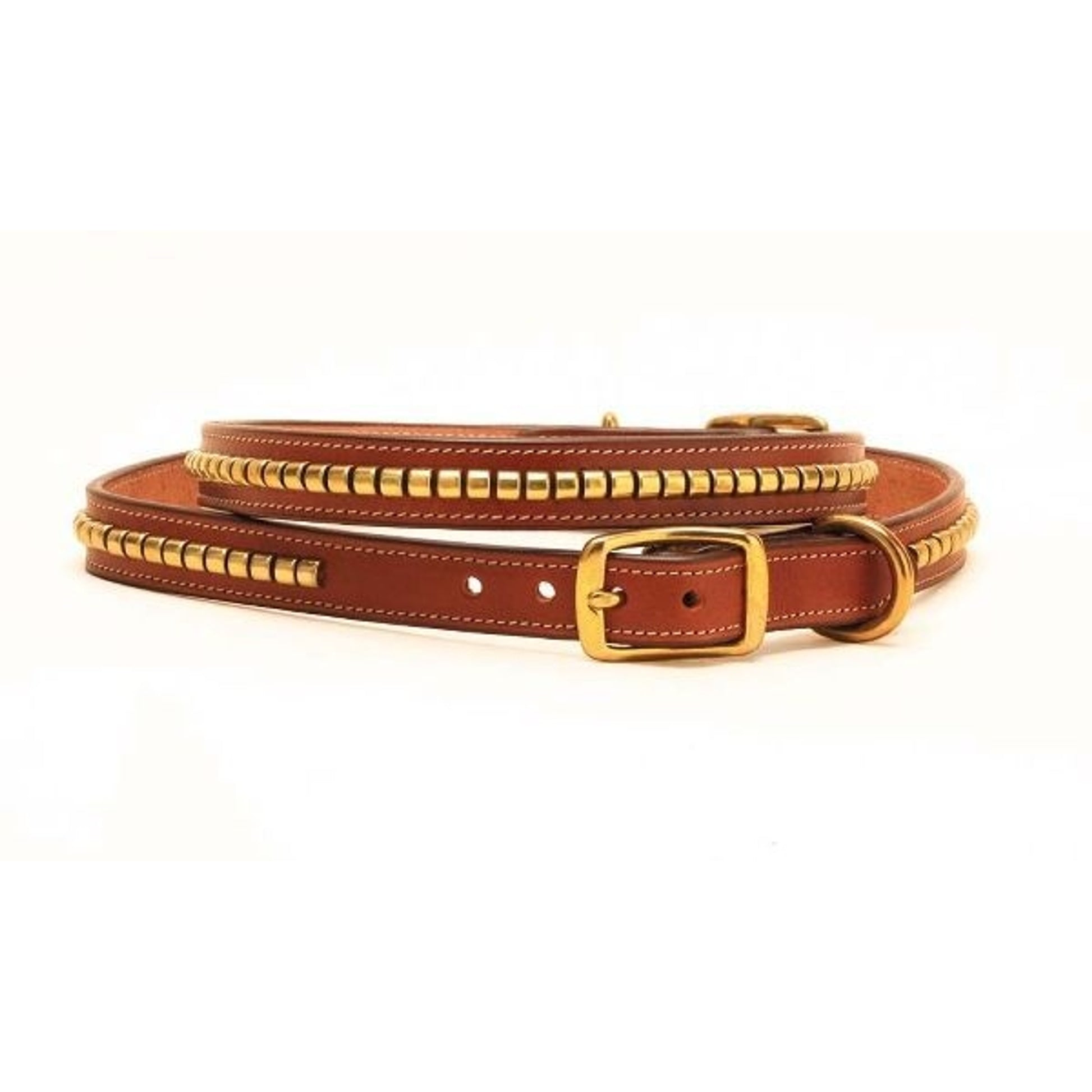 Tory Leather Clincher Dog Collar
