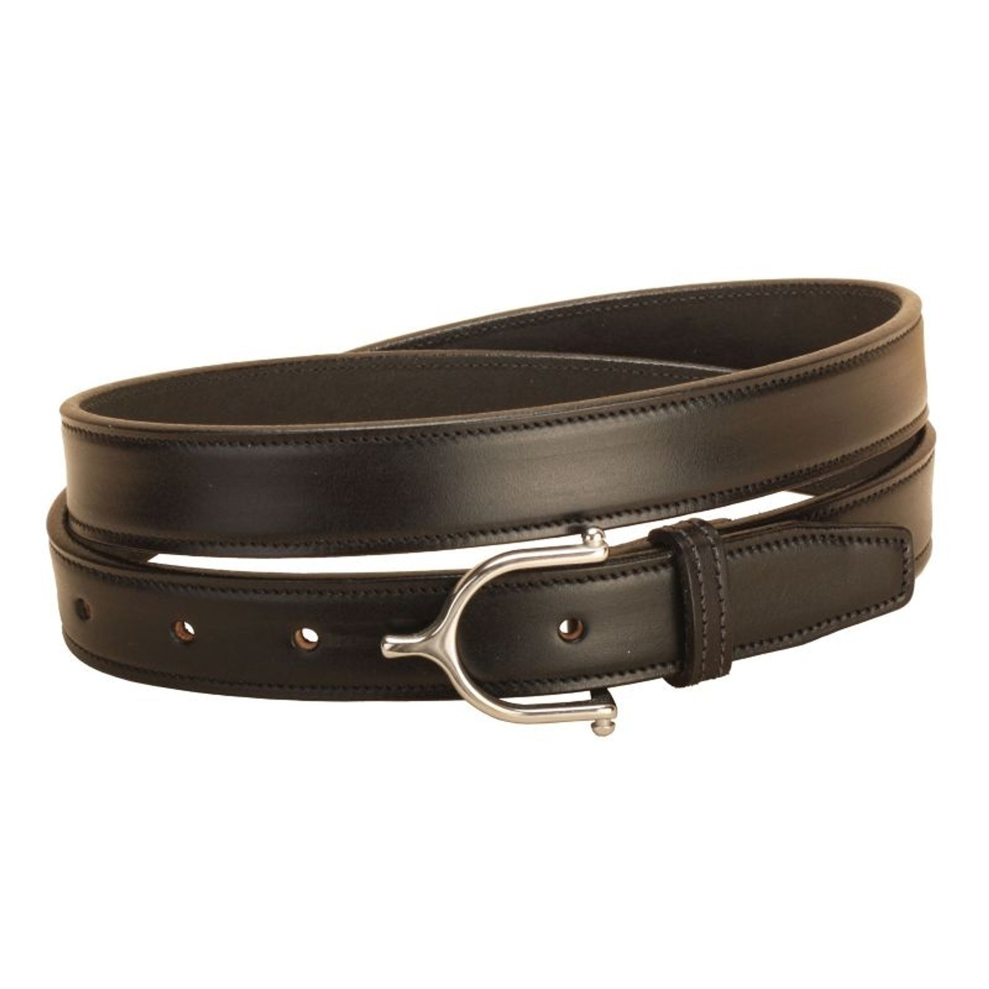 Tory English Spur Buckle Belt 24 Bk/Gry