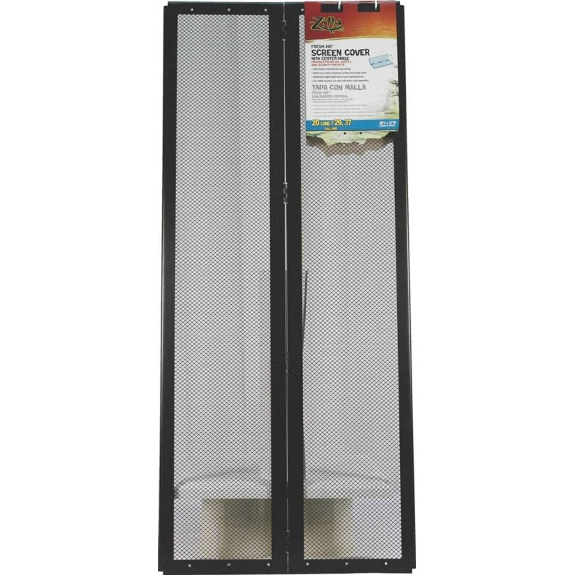 Fresh Air Screen Cover With Center Hinge 30 Black