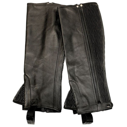 Tuffrider Plus Rider Grain Half Chaps Wide Brn