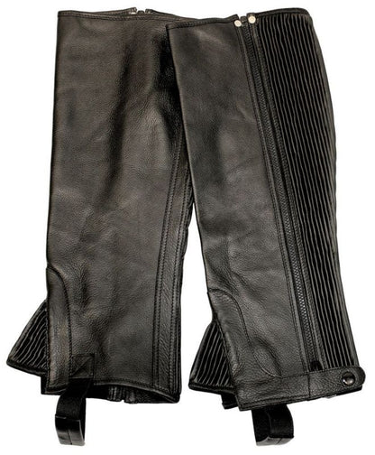 Tuffrider Plus Rider Grain Half Chaps Wide Brn