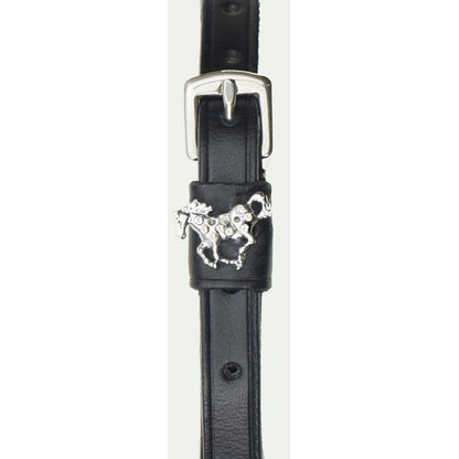 Camelot Jewelry Spur Strap 18 Bk/Wh